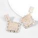 Wholesale alloy rhinestone zircon rhombus earrings JDC-ES-JL862 Earrings 氿乐 Wholesale Jewelry JoyasDeChina Joyas De China