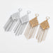 Wholesale alloy rhombus tassel earrings JDC-ES-JL858 Earrings 氿乐 Wholesale Jewelry JoyasDeChina Joyas De China