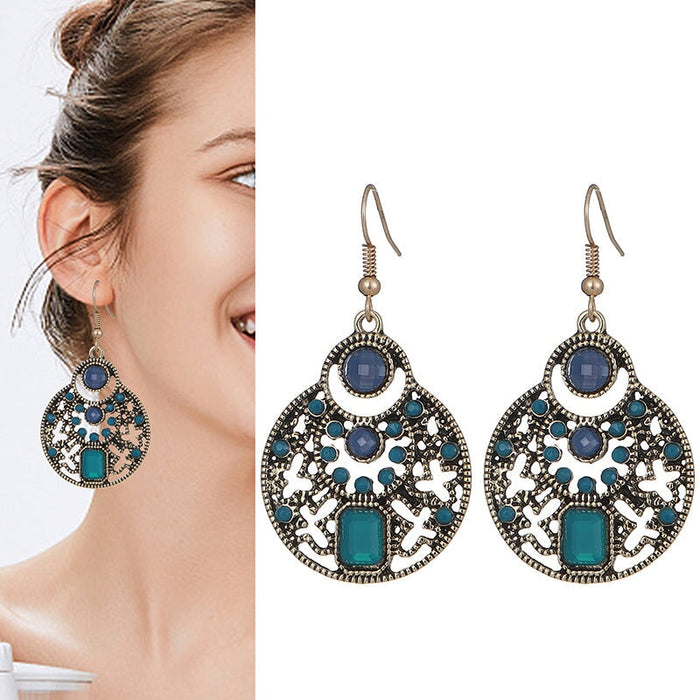 Wholesale Alloy Rice Beads Protein Diamond Earrings JDC-ES-Daiq022 Earrings 黛茜 Wholesale Jewelry JoyasDeChina Joyas De China