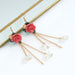 Wholesale alloy rose flower Earrings JDC-ES-V113 earrings JoyasDeChina Wholesale Jewelry JoyasDeChina Joyas De China