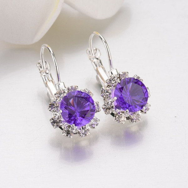 Bulk Jewelry Wholesale alloy round Crystal Stud Earrings JDC-ES-bq020 Wholesale factory from China YIWU China