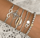 Wholesale alloy shell beaded bracelet JDC-BT-DaiR016 Bracelet 黛仁 Wholesale Jewelry JoyasDeChina Joyas De China