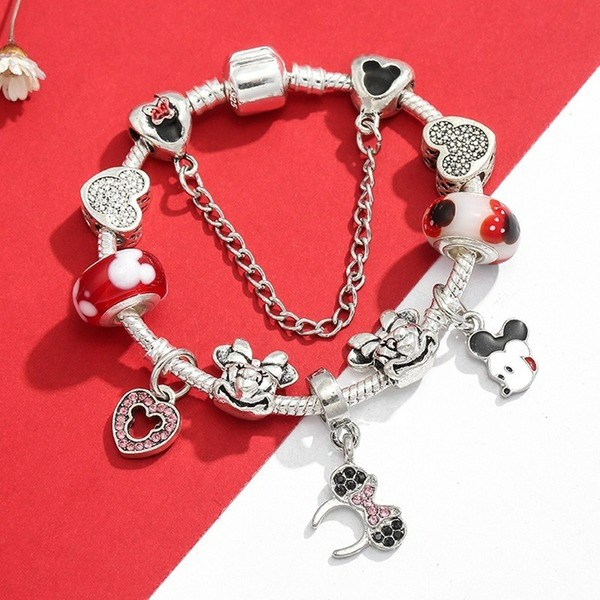 Wholesale Alloy Silver Plated Cartoon Bracelet （F）JDC-BT-XingL032 Bracelet 星銮 16cm Wholesale Jewelry JoyasDeChina Joyas De China