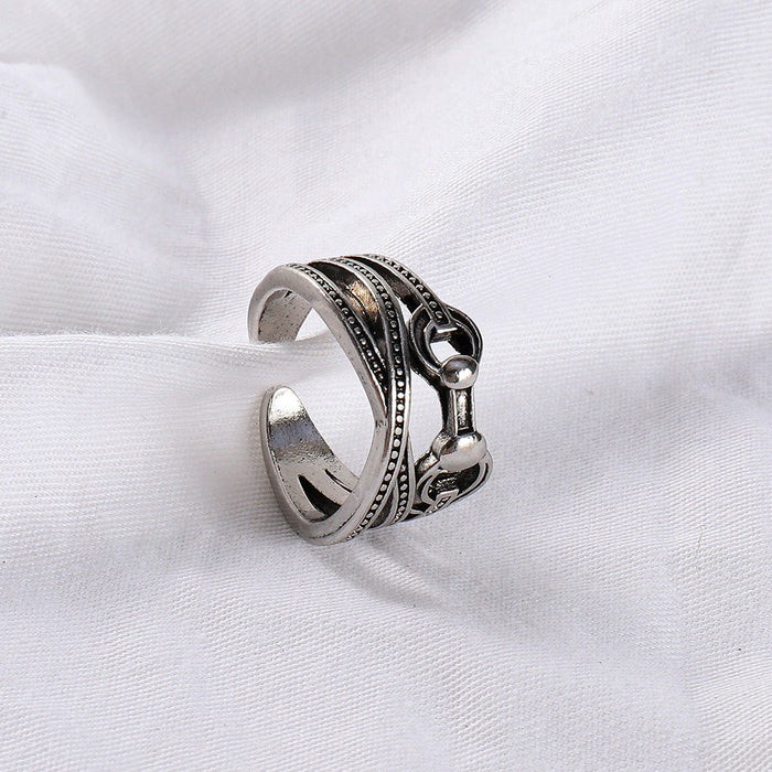 Wholesale Alloy Simple Rings MOQ≥2 JDC-RS-JuY007 Rings 聚耀 47 minimum 2 pieces for wholesale 1 Wholesale Jewelry JoyasDeChina Joyas De China