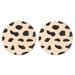 Wholesale alloy spray paint round leopard print earrings JDC-ES-JL880 Earrings 氿乐 Wholesale Jewelry JoyasDeChina Joyas De China