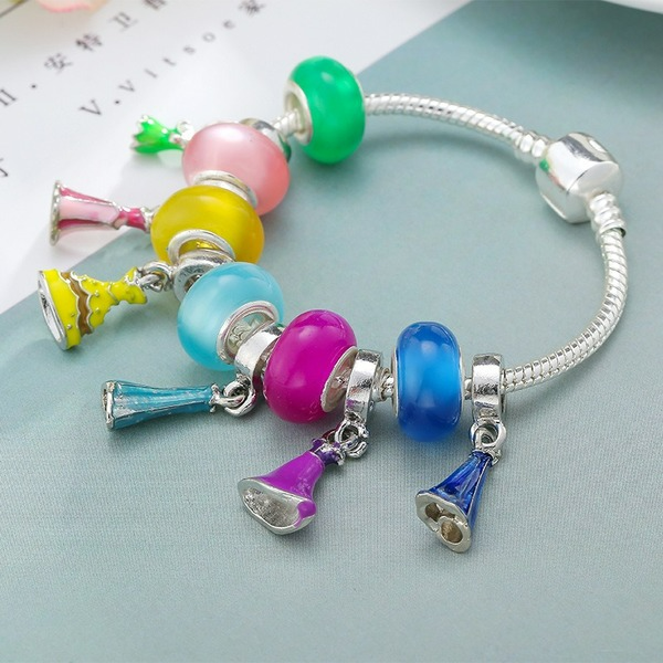 Wholesale Alloy Stained Glass Bead Bracelet （F）JDC-BT-XingL026 Bracelet 星銮 Wholesale Jewelry JoyasDeChina Joyas De China