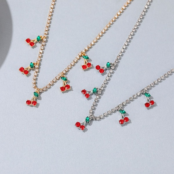 Bulk Jewelry Wholesale alloy tennis diamond necklace JDC-NE-A343 Wholesale factory from China YIWU China