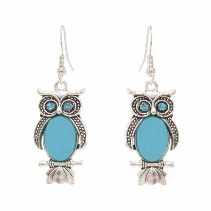 Wholesale Alloy Turquoise Animal Earrings JDC-ES-Yunl003 Earrings 云罗 Wholesale Jewelry JoyasDeChina Joyas De China