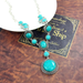 Bulk Jewelry Wholesale alloy Turquoise Necklaces JDC-NE-AS245 Wholesale factory from China YIWU China