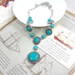 Bulk Jewelry Wholesale alloy Turquoise Necklaces JDC-NE-AS245 Wholesale factory from China YIWU China