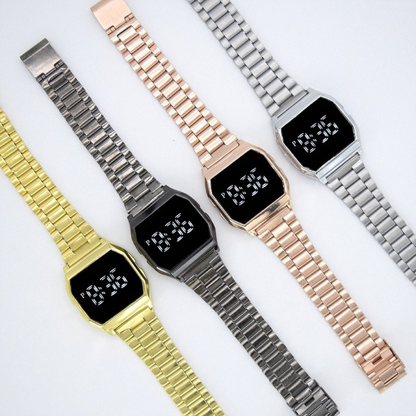 Wholesale Alloy Watch Strap Glass Mirror LED Electronic Watch JDC-WH-Jinj001 Watch 金嘉 Wholesale Jewelry JoyasDeChina Joyas De China