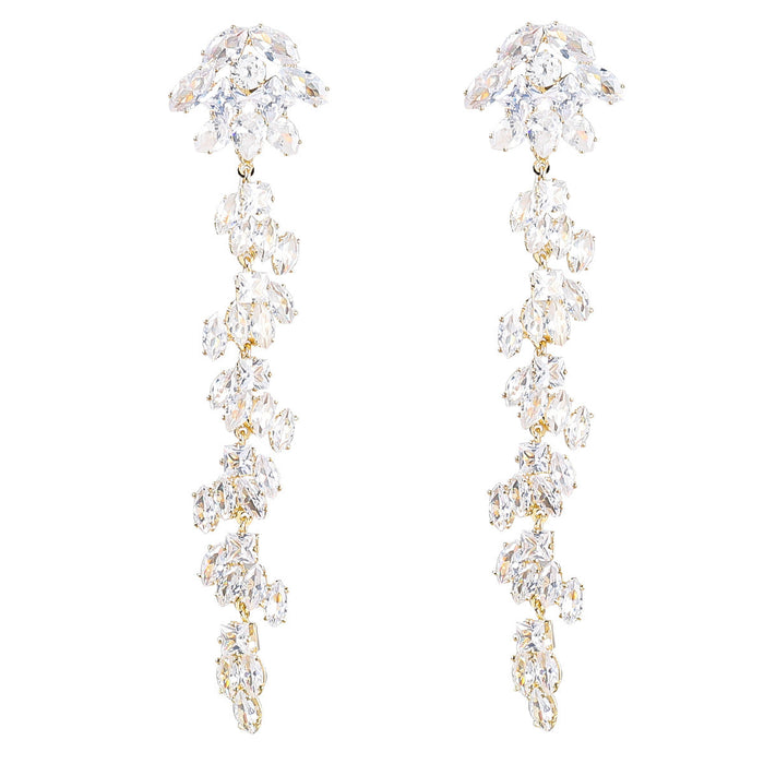 Wholesale Alloy Zircon Geometry Long Earrings JDC-ES-JL872 Earrings 氿乐 Wholesale Jewelry JoyasDeChina Joyas De China