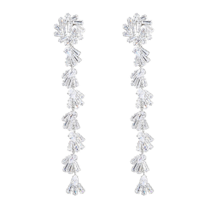 Wholesale Alloy Zircon Long Earrings JDC-ES-JL877 Earrings 氿乐 Wholesale Jewelry JoyasDeChina Joyas De China