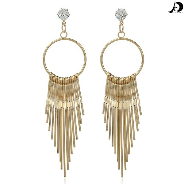 Bulk Jewelry Wholesale alloy zircon long style Earrings JDC-ES-sf048 Wholesale factory from China YIWU China