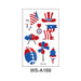 Wholesale American 4th of July Independence Day Waterproof Tattoo Stickers JDC-TS-XLM003 Sticker 星里美 WS-A169 120x76mm Wholesale Jewelry JoyasDeChina Joyas De China