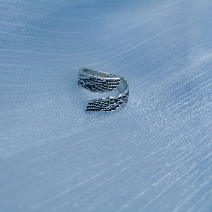 Wholesale Angel Wings Feather Vintage Wing Ring JDC-RS-NS003 Rings 尼森 4 / Wholesale Jewelry JoyasDeChina Joyas De China