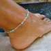 Bulk Jewelry Wholesale Anklet Blue round beads turquoise Alloy JDC-AS-F449 Wholesale factory from China YIWU China