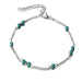 Bulk Jewelry Wholesale Anklet Blue round beads turquoise Alloy JDC-AS-F449 Wholesale factory from China YIWU China