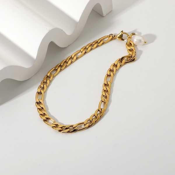 Bulk Jewelry Wholesale Anklet gold Stainless steel Figaro JDC-AS-JD050 Wholesale factory from China YIWU China