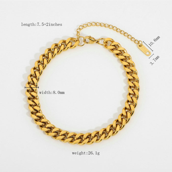 Bulk Jewelry Wholesale Anklet gold Stainless steel geometry JDC-AS-JD016 Wholesale factory from China YIWU China