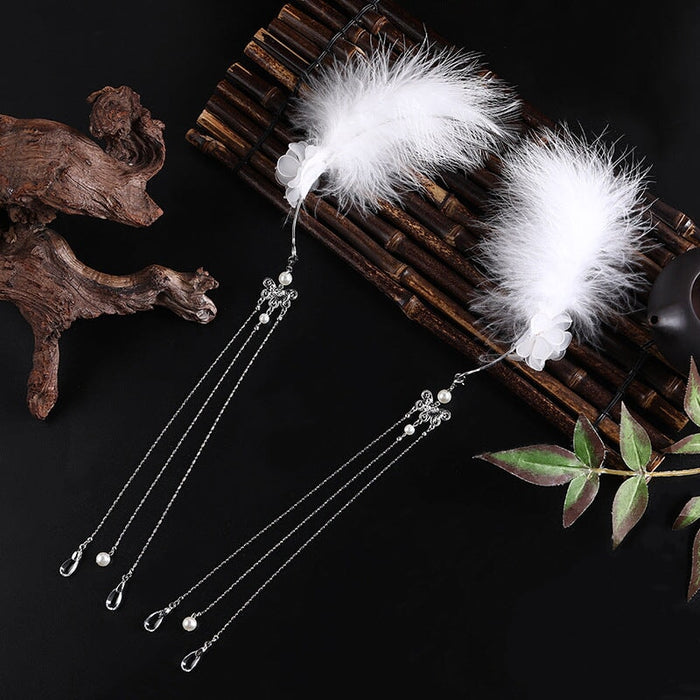 Wholesale antique crystal tassel hair band JDC-HD-JianZ003 headband 简质 A# Wholesale Jewelry JoyasDeChina Joyas De China