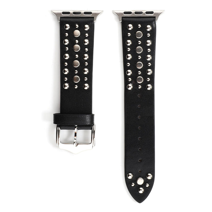 Wholesale Apple Genuine Leather Strap JDC-WD-Youyd009 Watch Band 优亿达 balck silver 38MM Wholesale Jewelry JoyasDeChina Joyas De China