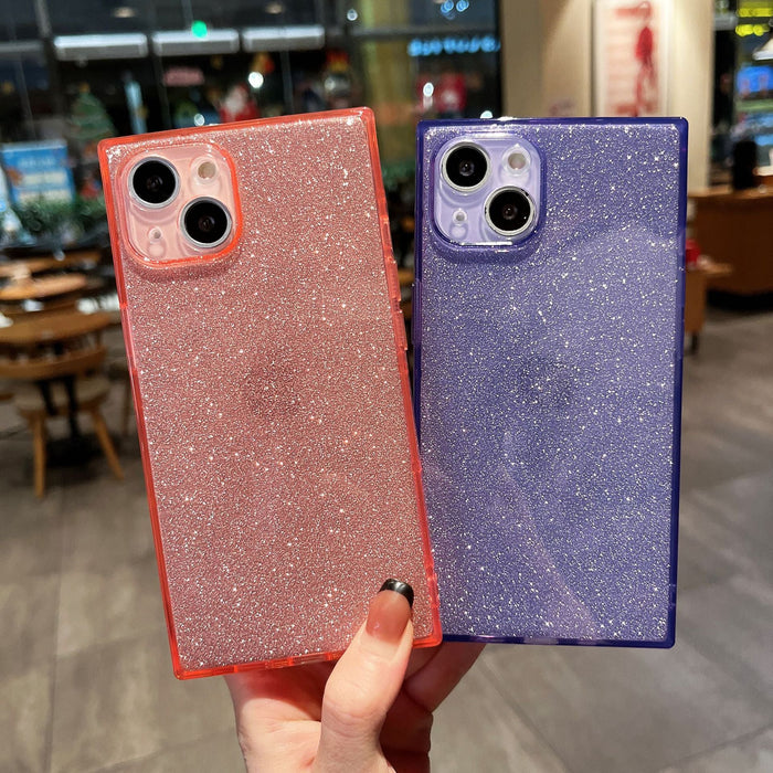 Wholesale Apple iPhone 13 TPU Phone Cases Straight Edge Glitter Fluorescent JDC-PC-ZY019 phone case 兆匀 Wholesale Jewelry JoyasDeChina Joyas De China