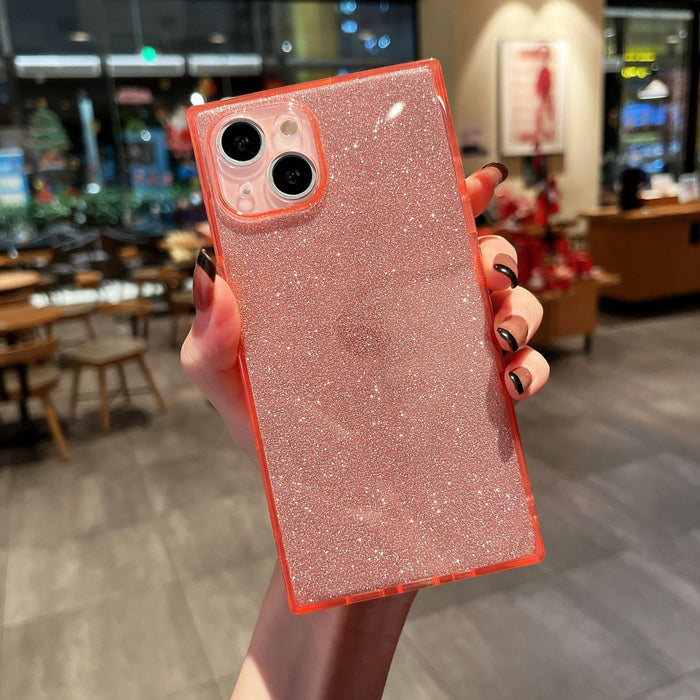 Wholesale Apple iPhone 13 TPU Phone Cases Straight Edge Glitter Fluorescent JDC-PC-ZY019 phone case 兆匀 pink iphone 13 Promax Wholesale Jewelry JoyasDeChina Joyas De China