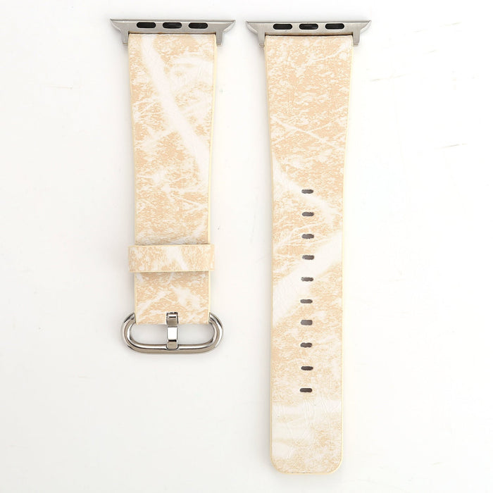 Wholesale Apple iWatch 1/2/3/4/5/6 Generation Leather Strap JDC-WD-Yagt026 Watch Band 亚格特 Khaki 38/40/41mm Wholesale Jewelry JoyasDeChina Joyas De China