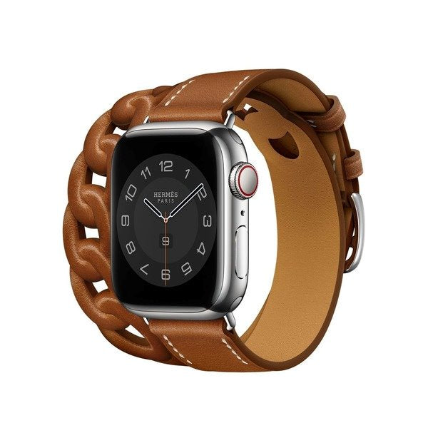 Wholesale Apple iWatch 3/4/5/6/7 Generation Leather Strap JDC-WD-Yagt021 Watch Band 亚格特 Wholesale Jewelry JoyasDeChina Joyas De China