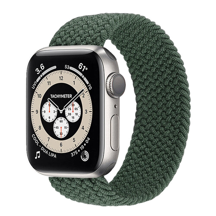 Wholesale Apple iwatch7 generation rainbow weave integrated strap JDC-WD-QD005 Watch Band 起点 Olive green 38/40/41mm M Wholesale Jewelry JoyasDeChina Joyas De China