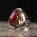 Wholesale Artificial Agate Stone Metal Rings JDC-RS-WN-069 Rings 薇妮 Wholesale Jewelry JoyasDeChina Joyas De China