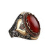 Wholesale Artificial Agate Stone Metal Rings JDC-RS-WN-069 Rings 薇妮 Wholesale Jewelry JoyasDeChina Joyas De China