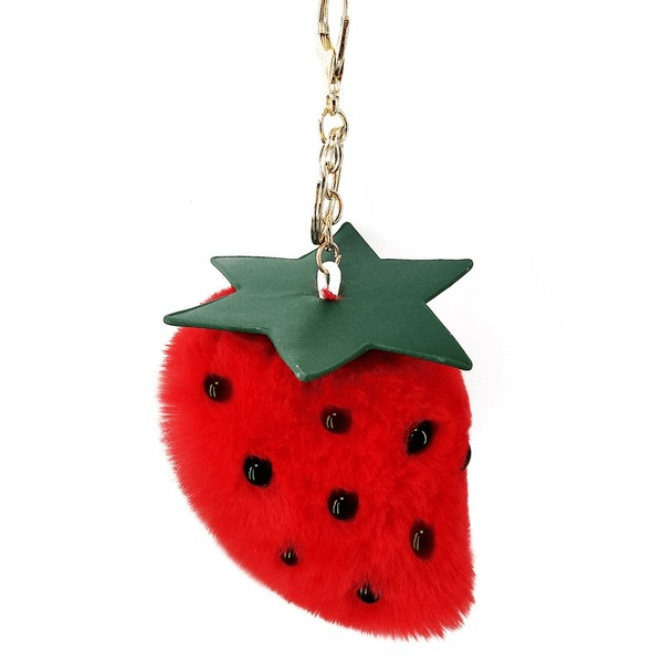 Wholesale artificial wool fruit keychain MOQ≥10 JDC-KC-YZ004 Keychains 永泽 Wholesale Jewelry JoyasDeChina Joyas De China