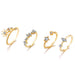Wholesale Astral Crescent Vintage Alloy Joint Ring 9 Piece Set JDC-RS-F077 Rings 韩之尚 Wholesale Jewelry JoyasDeChina Joyas De China