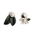 Wholesale asymmetric leaf gardenia flower pearl alloy earrings JDC-ES-HZQ004 Earrings 青之荷 Wholesale Jewelry JoyasDeChina Joyas De China