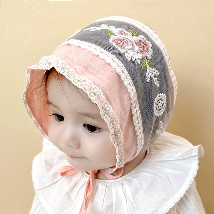 Wholesale baby cotton palace hat JDC-FH-GSYH193 Fashionhat 予画 pink circumference 44CM Wholesale Jewelry JoyasDeChina Joyas De China