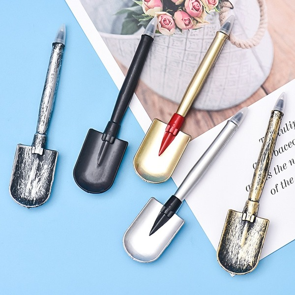 Bulk Jewelry Wholesale Ballpoint pen plastic Golden axe shovel JDC-BP-XF008 Wholesale factory from China YIWU China