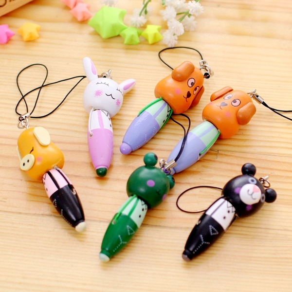 Bulk Jewelry Wholesale Ballpoint pen Wooden cartoon animals JDC-BP-XF010 Wholesale factory from China YIWU China