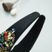 Wholesale Baroque Stained Glass Drill Flower Cloth Headband JDC-HD-YiS001 Headband 镱森 Wholesale Jewelry JoyasDeChina Joyas De China