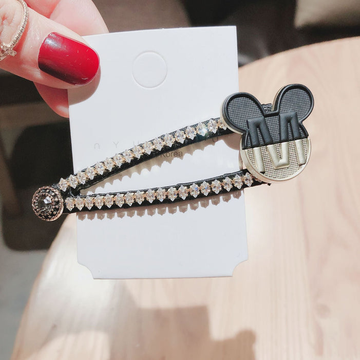 Wholesale Bear Alloy Hair Clip （F）JDC-HC-GSXP007 Hair Clips 宏鑫 black Wholesale Jewelry JoyasDeChina Joyas De China