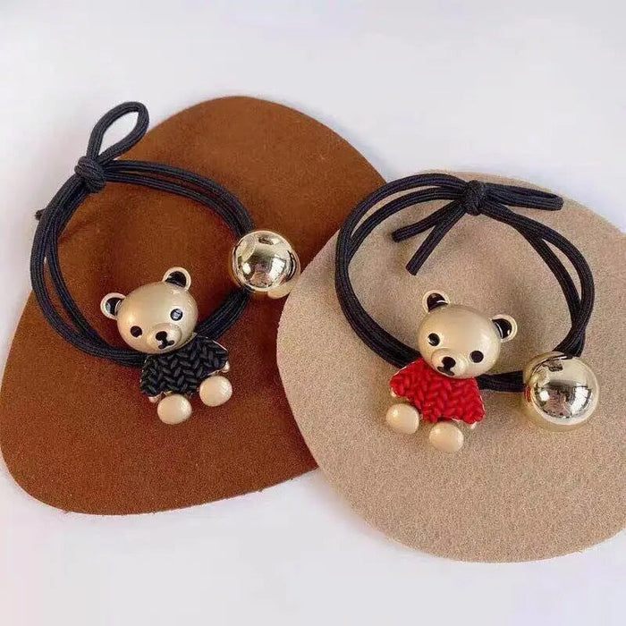 Wholesale Bear Cartoon Resin Plastic Hair Scrunchies (F) JDC-HS-QiuC001 Hair Scrunchies 秋澈 Wholesale Jewelry JoyasDeChina Joyas De China
