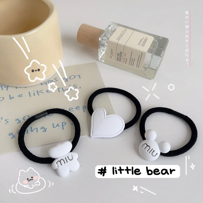 Wholesale Bear Paint Rubber Band Hair Scrunchies JDC-HS-GSXP008 Hair Scrunchies 宏鑫 Wholesale Jewelry JoyasDeChina Joyas De China