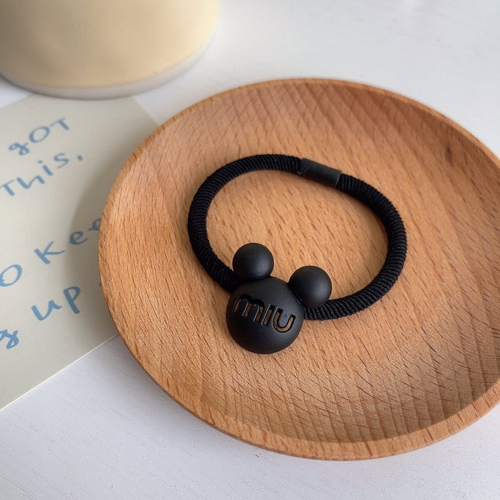 Wholesale Bear Paint Rubber Band Hair Scrunchies JDC-HS-GSXP008 Hair Scrunchies 宏鑫 black mq Wholesale Jewelry JoyasDeChina Joyas De China