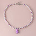 Wholesale Bear Rice Bead Imitation Pearl Resin Necklace JDC-NE-NZ324 Necklaces 奈珠 NZ2291zise Wholesale Jewelry JoyasDeChina Joyas De China