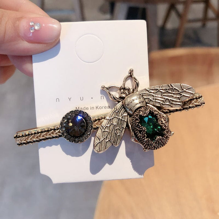 Wholesale Bee Alloy Hair Clips JDC-HC-GSXP005 Hair Clips 宏鑫 2 green Wholesale Jewelry JoyasDeChina Joyas De China
