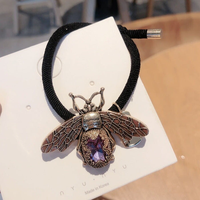 Wholesale Bee Alloy Rubber Band Hair Rope JDC-HS-GSXP004 Hair Scrunchies 宏鑫 Wholesale Jewelry JoyasDeChina Joyas De China
