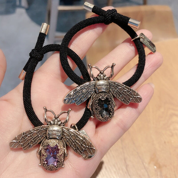 Wholesale Bee Alloy Rubber Band Hair Rope JDC-HS-GSXP004 Hair Scrunchies 宏鑫 Wholesale Jewelry JoyasDeChina Joyas De China