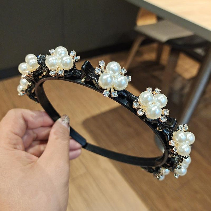 Bulk Jewelry Wholesale Bejeweled Lazy braiding headband JDC-HD-O010 Wholesale factory from China YIWU China