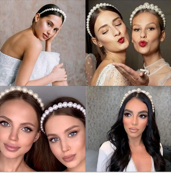 Bulk Jewelry Wholesale Bejeweled pearl headband headwear  JDC-HD-f800 Wholesale factory from China YIWU China